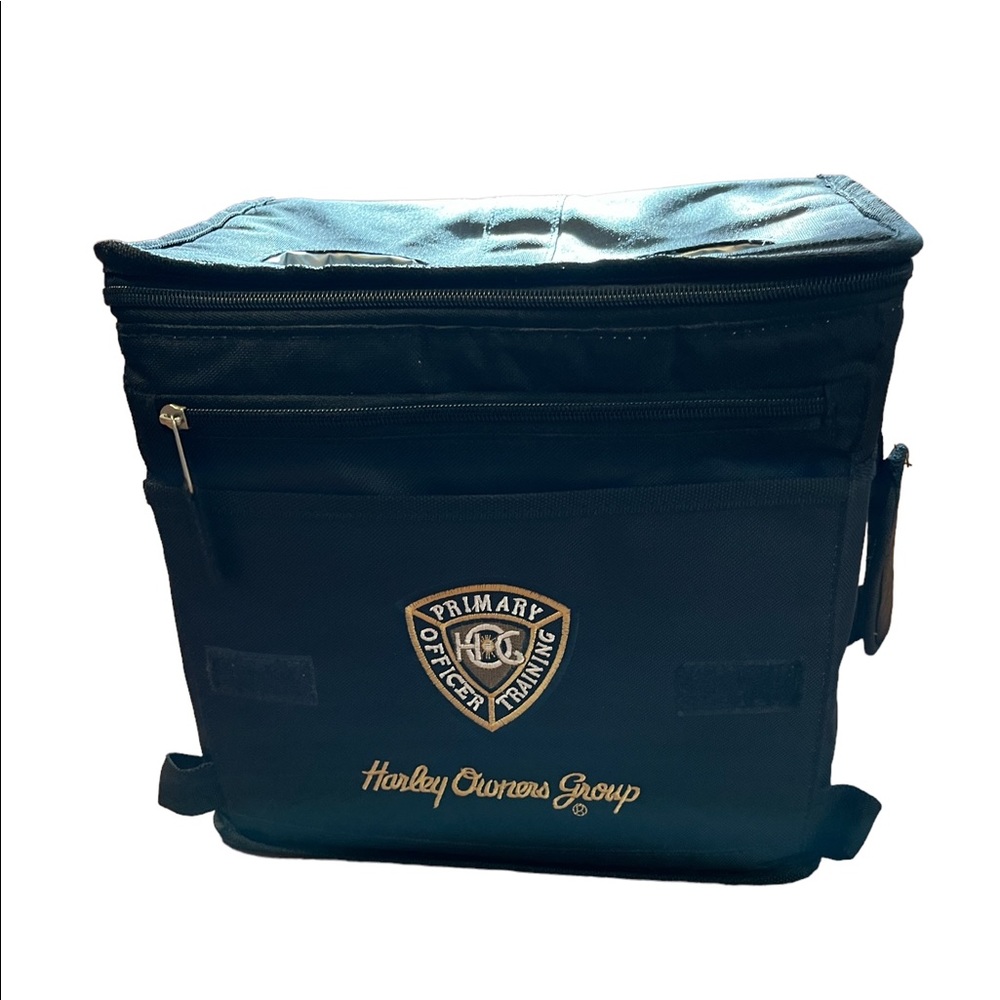 Harley-Davidson Black and Gold Insulated Cooler Bag